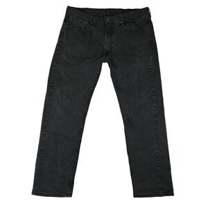 Levi's Jeans Mens 505 Regular Black Straight Leg‎ Jeans Size 36x30